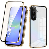 Pouzdro pro Samsung Galaxy A36, Magnetic Dual Glass, zlaté