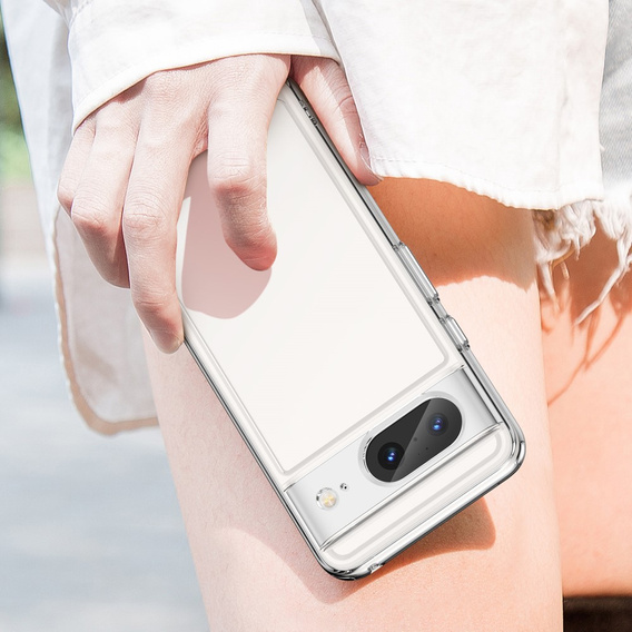 Pouzdro pro Google Pixel 8, Fusion Hybrid, s ochranou fotoaparátu, průhledné