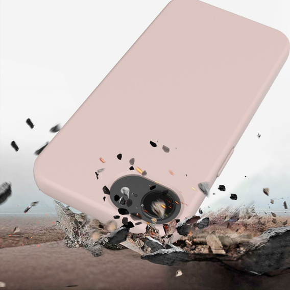 Pouzdro pro iPhone 16e, Silicone MagSafe, růžové