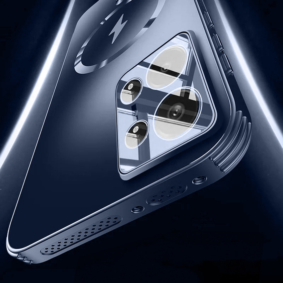 Pouzdro pro Oppo Reno 13, MagSafe, stříbrné,