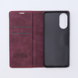 Pouzdro pro Oppo A78 4G, ERBORD Vintage peněženka s klopou, červené