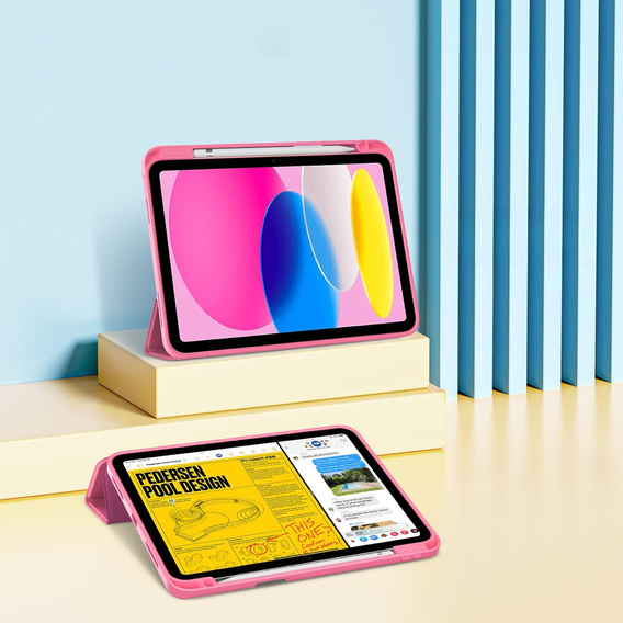 Pouzdro pro iPad 11" 2025 A16 (11 gen.) / iPad 10.9" 2022 (10 gen.), Smartcase, růžové