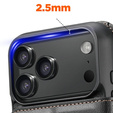 Flipové pouzdro 2 v 1 pro iPhone 17 Pro Max, SUTENI, pro MagSafe, černé