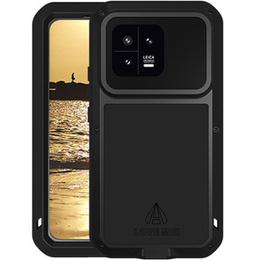 Pouzdro Love Mei pro Xiaomi 13, armored with glass, černé