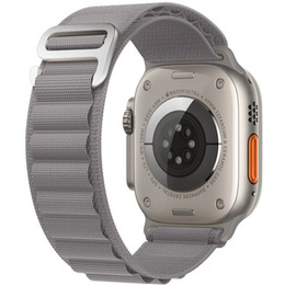 Nylonový řemínek pro Apple Watch 1/2/3/4/5/6/7/8/SE/ULTRA 42/44/45/49 mm, šedý