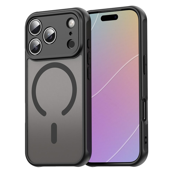 Matné pouzdro pro iPhone 17 Pro, pro MagSafe, s ochranou fotoaparátu, černé