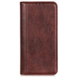 Pouzdro pro Motorola Moto G24 / G24 Power / G04, Wallet Litchi Leather, hnědé