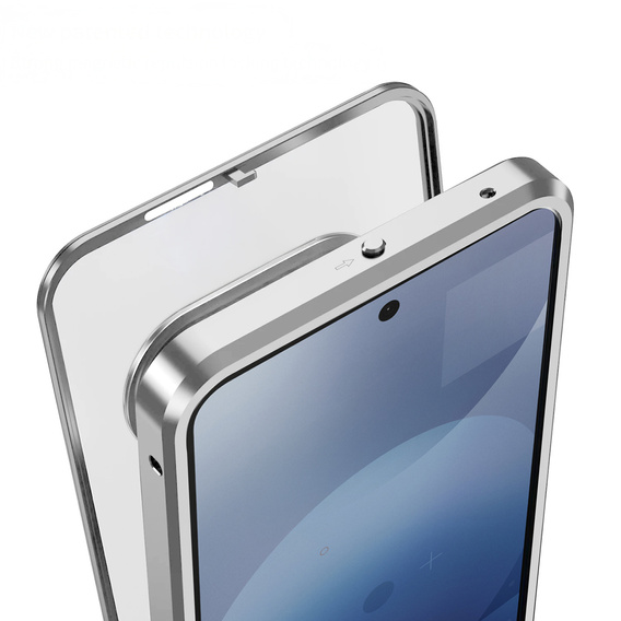 Pouzdro pro Nothing Phone 3A, Frame Case, stříbrné