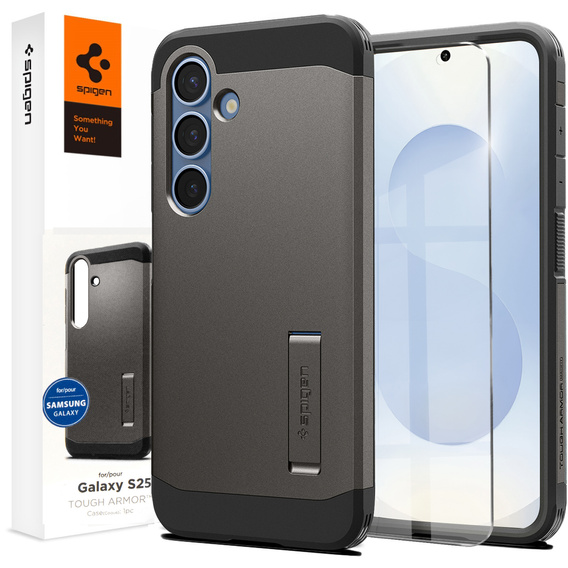 Pouzdro Spigen Tough Armor Mag Gunmetal pro Samsung Galaxy S25