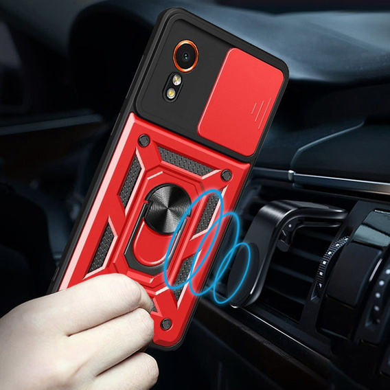 Pouzdro pro Samsung Galaxy Xcover 7, CamShield Slide, červené