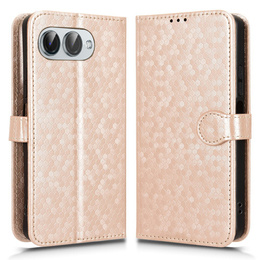 Flipové pouzdro pro T Phone 3 5G, Wallet Rhombus, zlaté