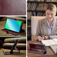 Klopové pouzdro pro Samsung Galaxy S23 Ultra, ERBORD Waxy Wallet, červené