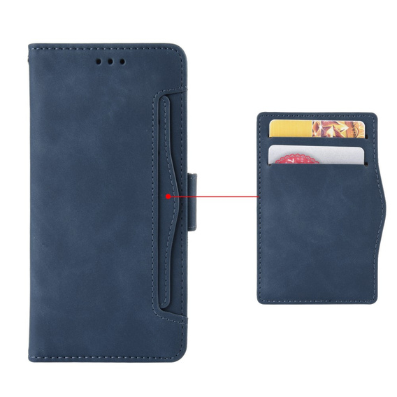 Klopové pouzdro pro Samsung Galaxy A55 5G, Card Slot, modré