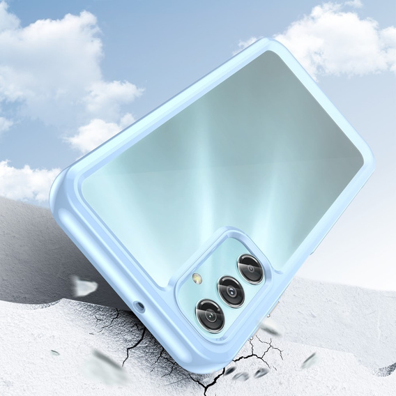 Pouzdro pro Samsung Galaxy A25 5G, Fusion Hybrid, transparentní / modré + 9H sklo 