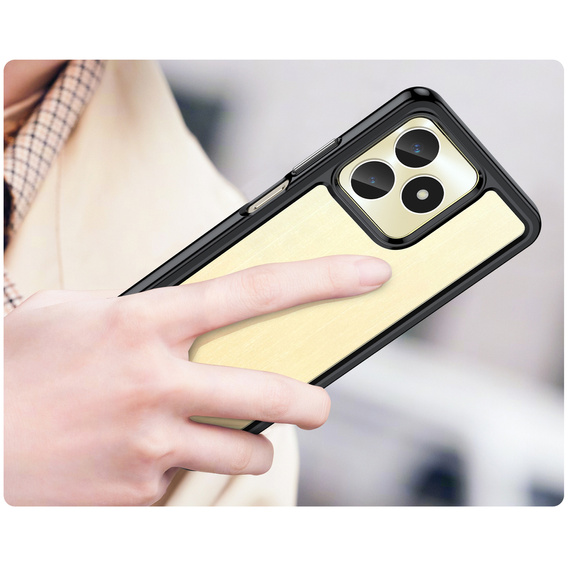 Pouzdro pro Realme C51, Fusion Hybrid, transparentní / černé