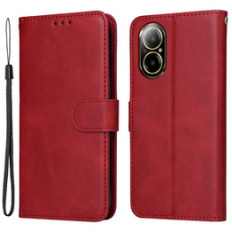 Klopové pouzdro pro Realme C67, Leather Wallet, červené