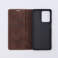 Pouzdro pro Xiaomi Redmi Note 12 5G / Poco X5 5G, ERBORD Vintage peněženka s klopou, káva
