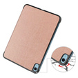 Pouzdro pro iPad 10.9 2022 10 Gen, Smartcase s prostorem pro stylus, růžové