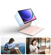Pouzdro s klávesnicí pro Samsung Galaxy Tab S7+ / S7 FE / S9+ / S8+ / S9 FE+ / S10+, Dexnor Magnetic Keyboard Touchpad, růžové