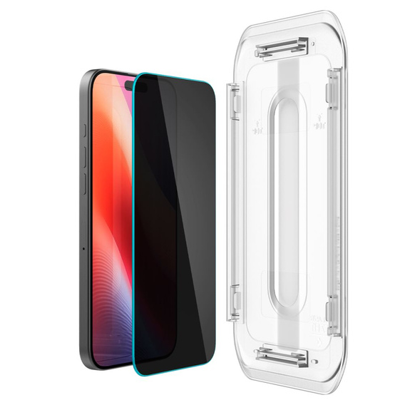 Spigen Privacy Tempered Glass pro iPhone 17 Pro Max / 16 Pro Max, Glas.TR Privacy (2 ks)