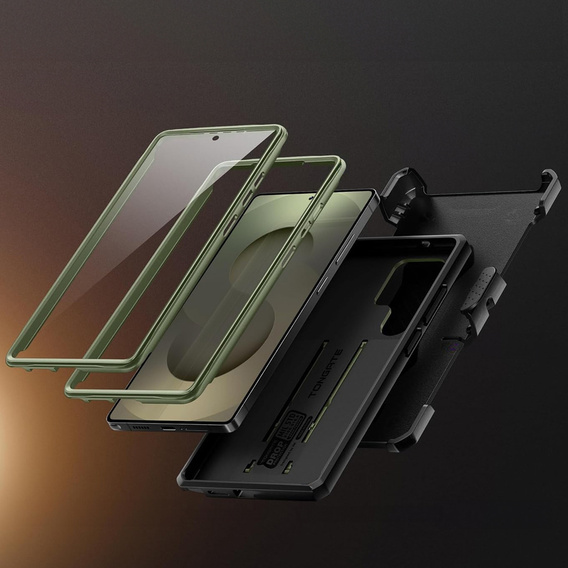Odolné pouzdro pro Samsung Galaxy S25 Ultra – Tongate MECH Series Clip, černé