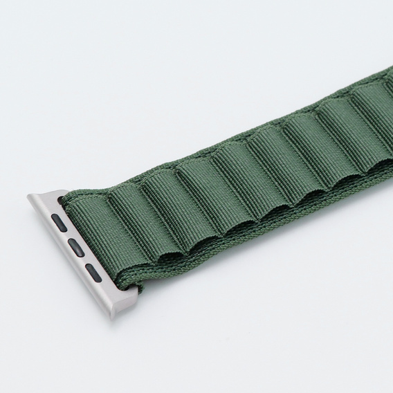 Nylonový řemínek pro Apple Watch 1/2/3/4/5/6/7/8/SE/ULTRA 42/44/45/49 mm, zelený