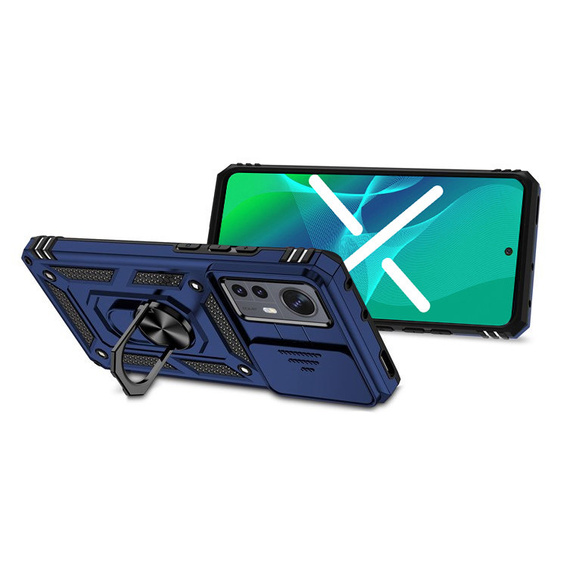 Pouzdro pro Xiaomi 12 / 12X, CamShield Slide, modré