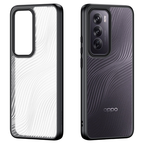 Pouzdro DuxDucis pro Oppo Reno 12, Aimo case, transparentní / černé