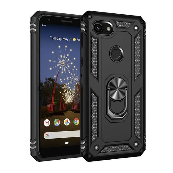 Pancéřové pouzdro pro do Google Pixel 3A, Nox Case Ring, černé