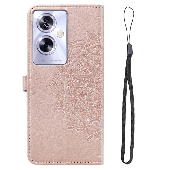 Klopové pouzdro pro Oppo A79 5G Mandala, růžové rose gold