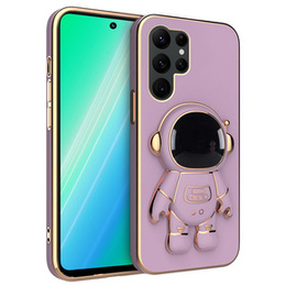 Pouzdro pro Samsung Galaxy S23 Ultra, Astronaut, fialové