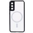 Magnetické pouzdro Dual Glass MagSafe pro Samsung Galaxy S22, černé