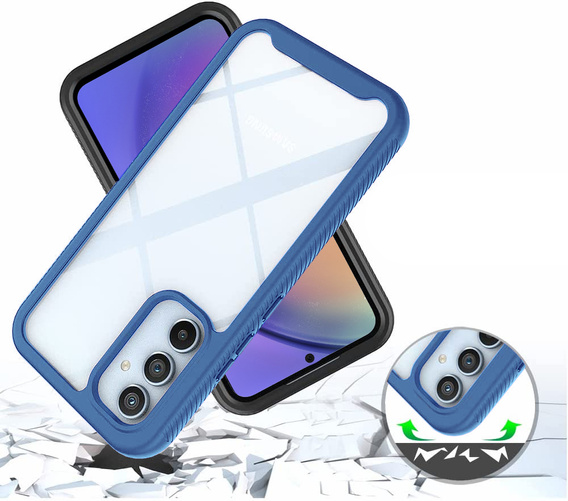 Pouzdro pro Samsung Galaxy A54 5G, Shockproof, s fólií, modré