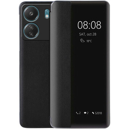 Pouzdro pro Xiaomi Redmi 13C / Poco C65, s klapkou Side View, černé