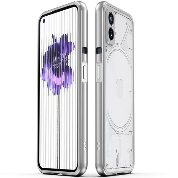 Pouzdro pro telefon Nothing (2), Armor Bumper, stříbrné