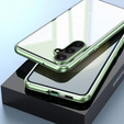 Pouzdro pro Samsung Galaxy S24 FE, Magnetic Dual Glass, zelené