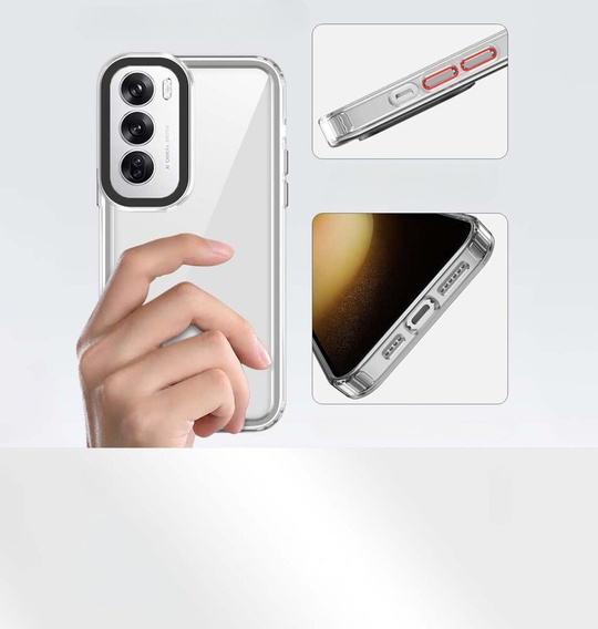 Pouzdro pro Oppo Reno 12 Pro, Fusion Hybrid, průhledné