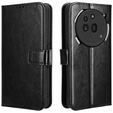 Klopové pouzdro pro Nothing Phone 3A Pro, Crazy Horse Wallet, černé