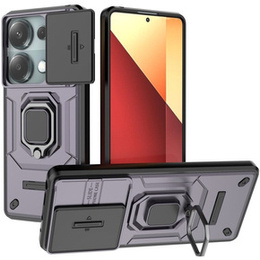 Pouzdro pro Xiaomi Redmi Note 13 Pro 4G / Xiaomi Redmi Note 14S / Xiaomi Poco M6 Pro 4G, KickStand Camera Lens, fialové