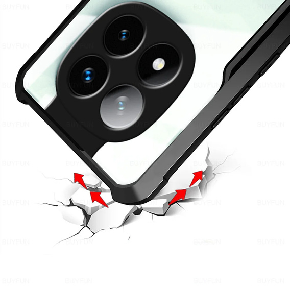 Pouzdro pro Xiaomi Redmi Note 14 Pro+, AntiDrop Hybrid, černé