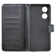 Klopové pouzdro pro Oppo A58 4G, Crazy Horse Wallet, černé