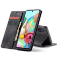 Pouzdro CASEME pro Samsung Galaxy A71, Leather Wallet Case, černé