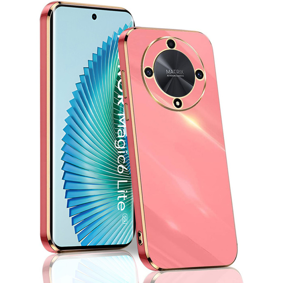 Pouzdro pro Honor Magic 6 Lite 5G, Glamour CamShield, červené