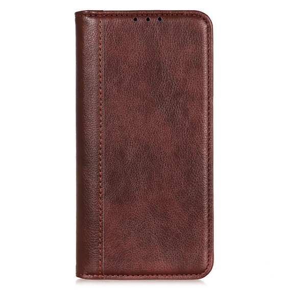 Pouzdro pro Samsung Galaxy A26, Wallet Litchi Leather, hnědé