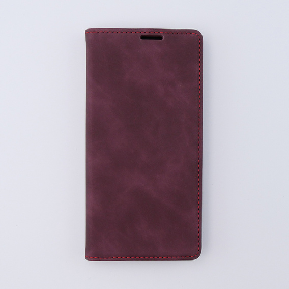 Pouzdro pro Oppo A78 4G, ERBORD Vintage peněženka s klopou, červené
