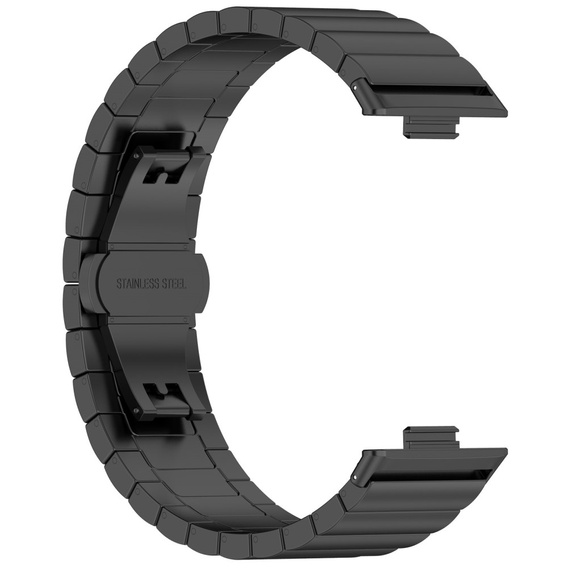 Ocelový náramek pro Huawei Watch Fit 4 / 4 Pro / 3, černý