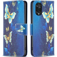 Klopové pouzdro pro TCL 40 NxtPaper, Wallet, Butterflies modré