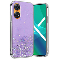 Pouzdro pro Oppo Reno8 T, Glittery, fialové