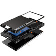Pouzdro pro Samsung Galaxy S25 Ultra, Card Holder Kickstand, černé