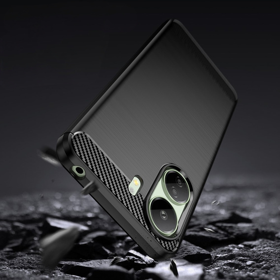 Pouzdro pro Xiaomi Redmi 13C / Poco C65, Carbon, černé
